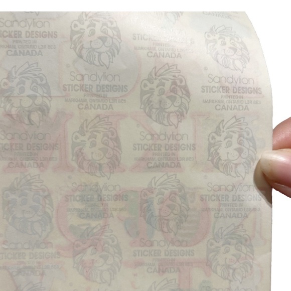 Vintage 1990s Sandylion Sticker Designs Alphabet Animal Letter Sticker Sheet Fun - Picture 6 of 7